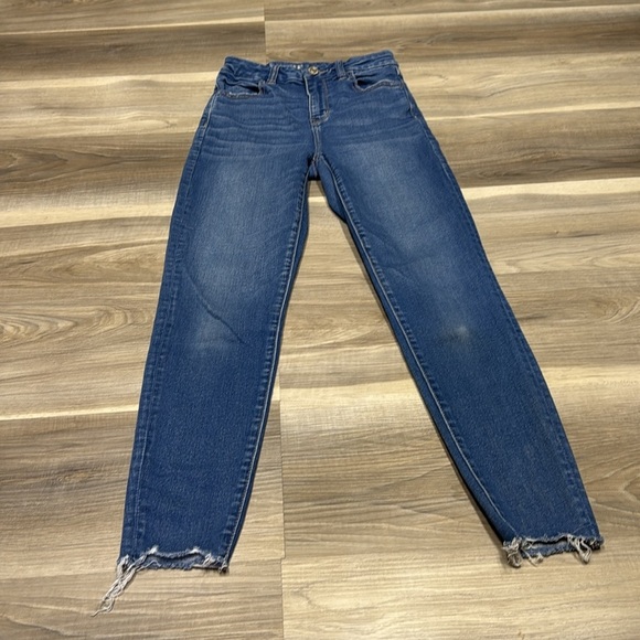 🏁 American Eagle Outfitters Curvy Hi-Rise Jegging - Blue size 0 - Picture 5 of 11